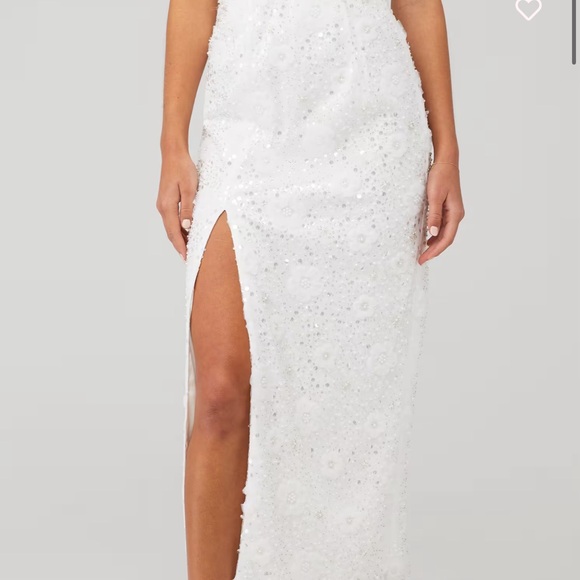 Show Me Your MuMu White Midi Skirt NEW